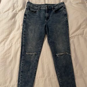 Super stretch American eagle skinny jeans